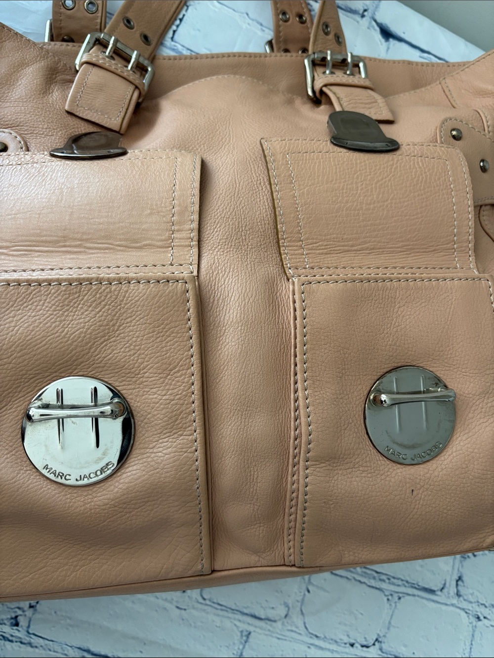 Vintage Marc Jacobs Collection Leather Tote Bag Suede Lining Made in Italy - Picture 13 of 16